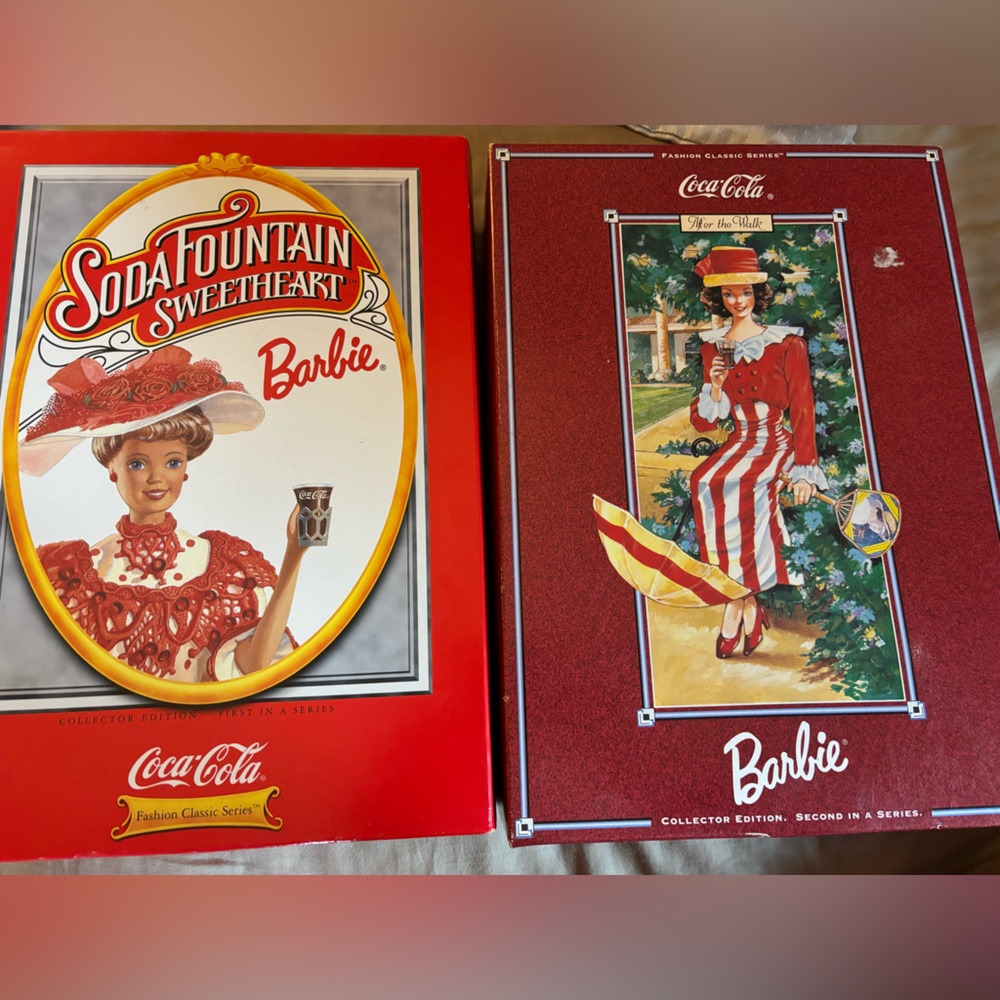 7 collectible barbie lot
